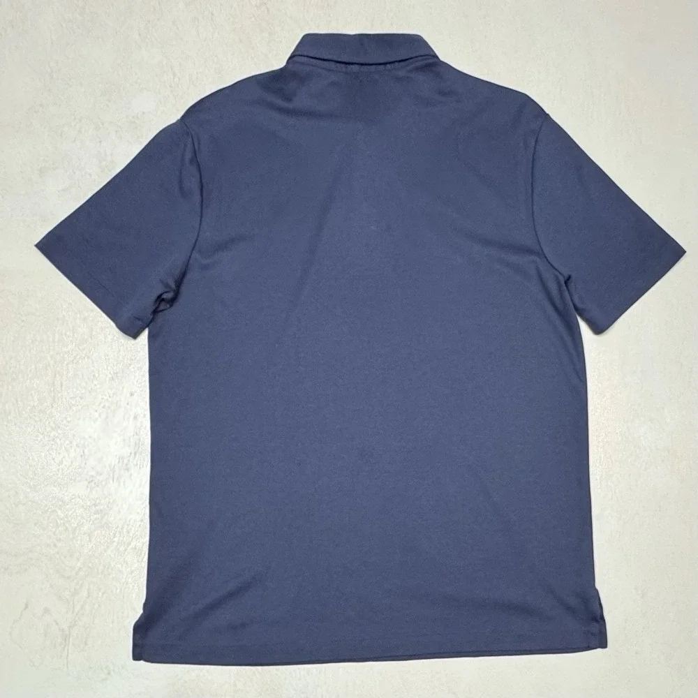 Polo Ralph Lauren Pima Soft Touch Navy Polo Shirt Men's Medium Classic Fit EUC